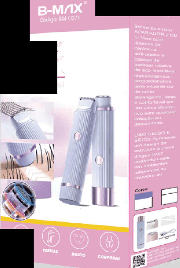 Depilador Elétrico Feminino 2 em 1 BM-C071