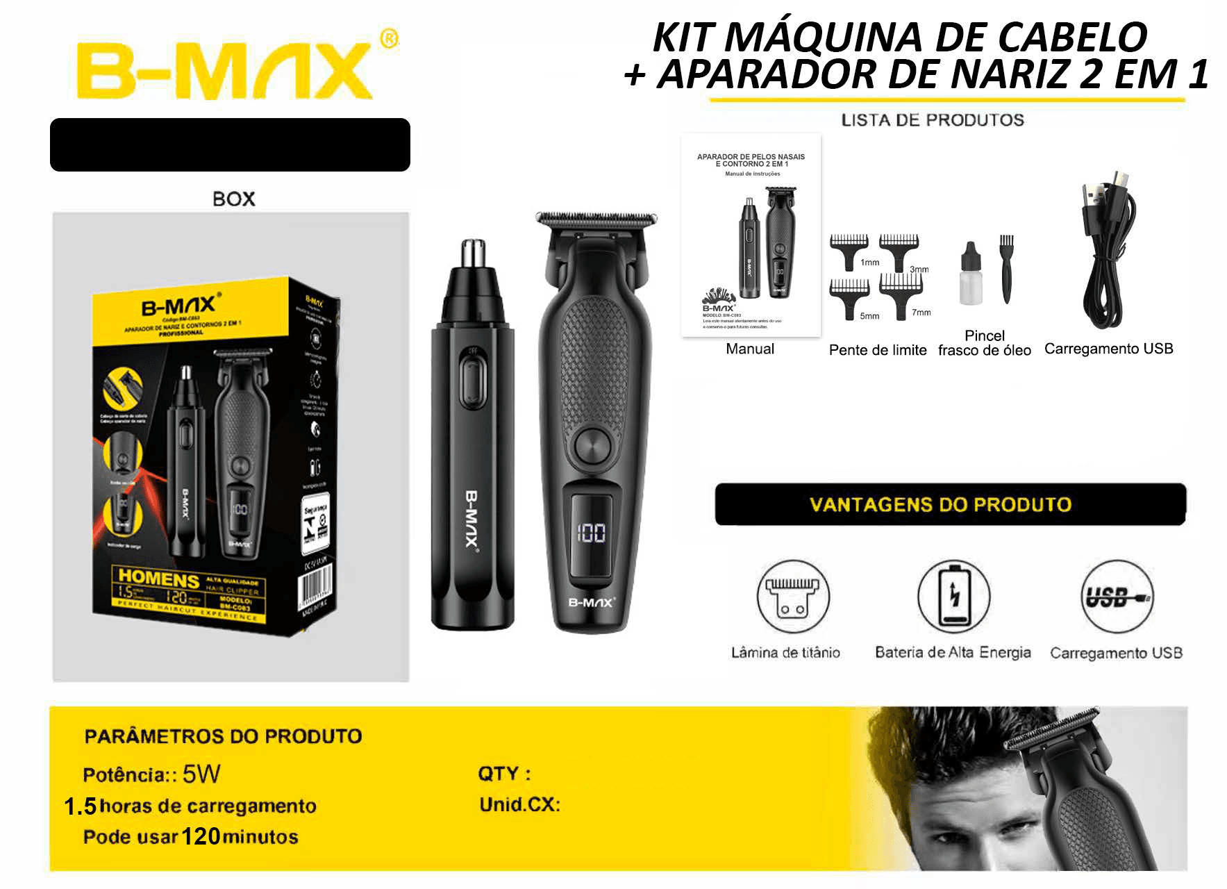 Kit 2 em 1 — Nariz e Contornos BM-C083